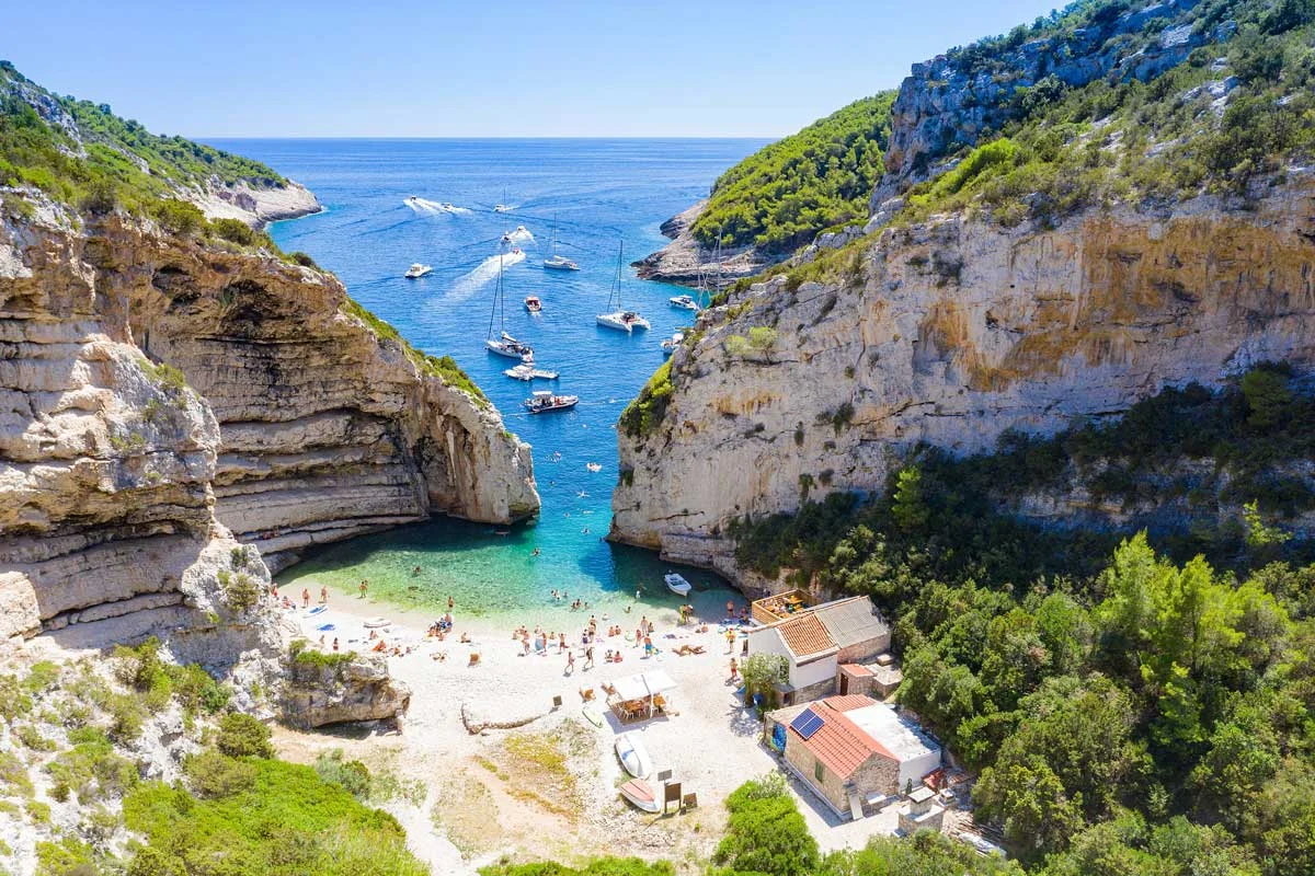 Playa Stiniva, Croacia